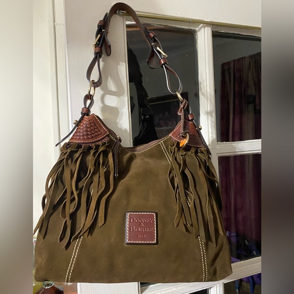 Bolsa Dooney And Bourke Tipo Piel De Serpiente Original Terracota